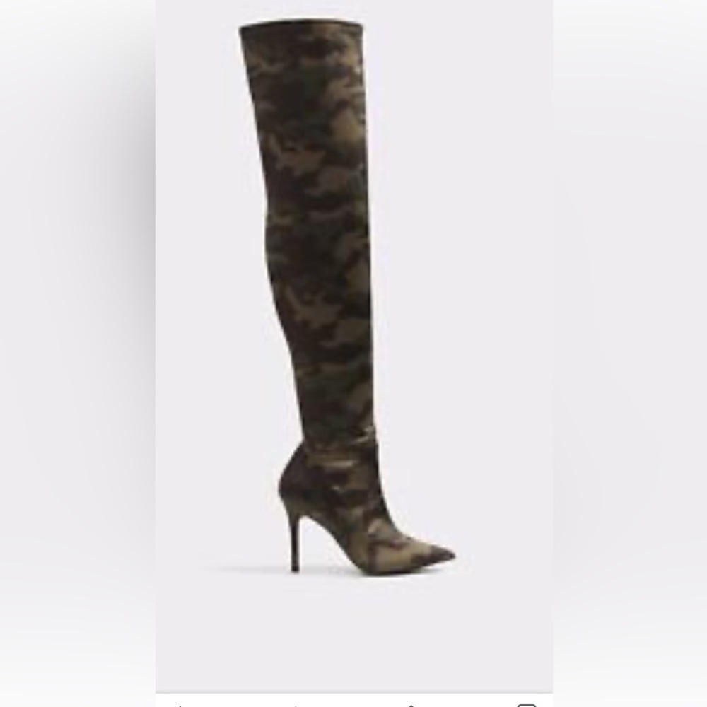 Aldos Camo Thigh High Boot